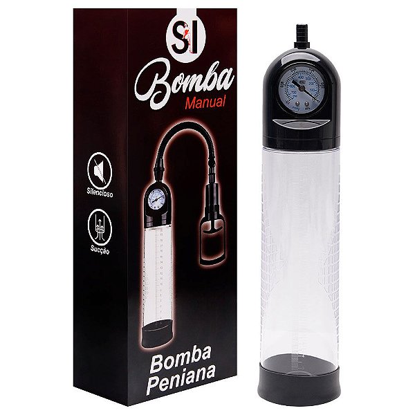 Bomba Peniana Com Medidor De Pressão Sexy Import