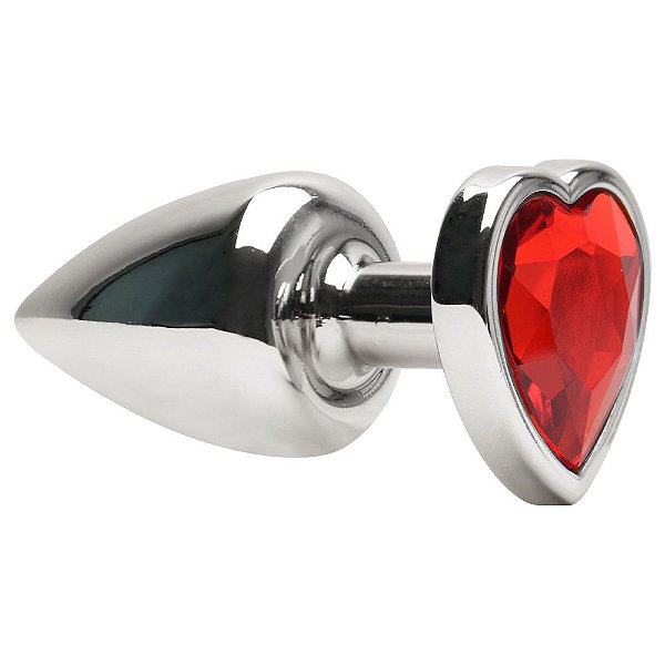 Plug Anal P Coração Unique Silver Abs La Pimienta