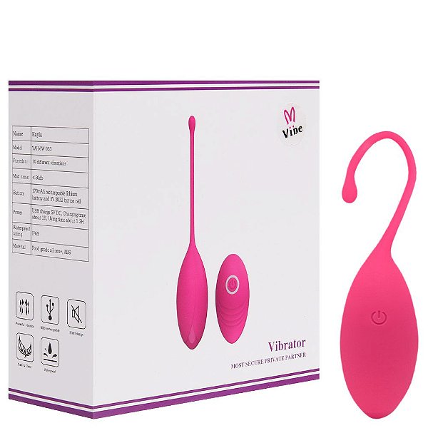 Cápsula Vibrátoria Ergonômica 10 Vibrações Vipmix