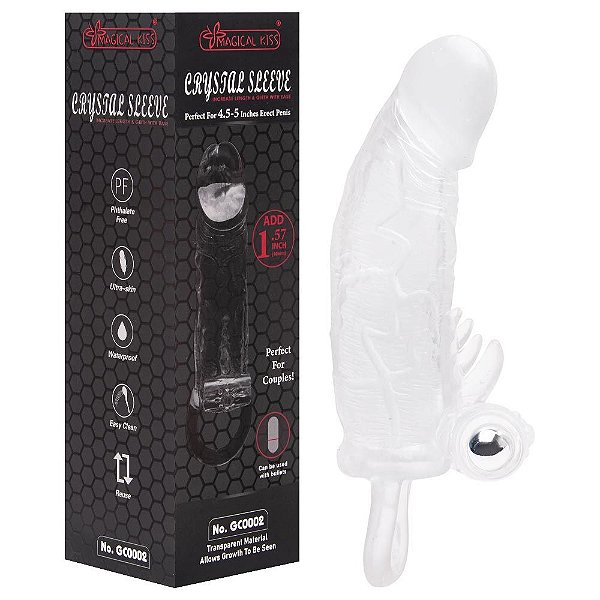 Capa Peniana Com Vibro Extender Sleeve Vipmix