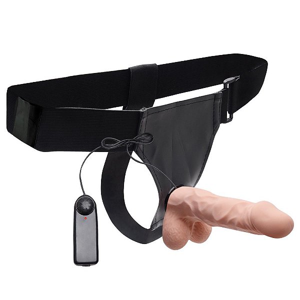 Cinta Com Pênis Realístico Vibrador Multivelocidades Vipmix