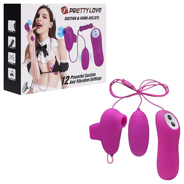 Cápsula Vibrador Dedeira Pulsação Pretty Love Vipmix