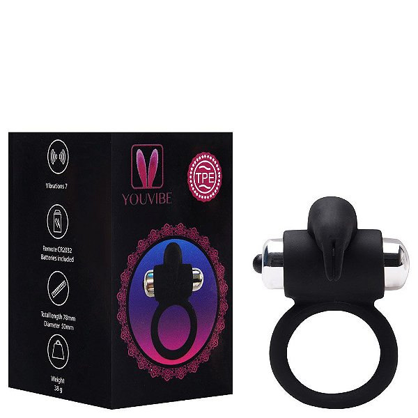 Anel Peniano Silicone Cápsula Vibratória Vipmix