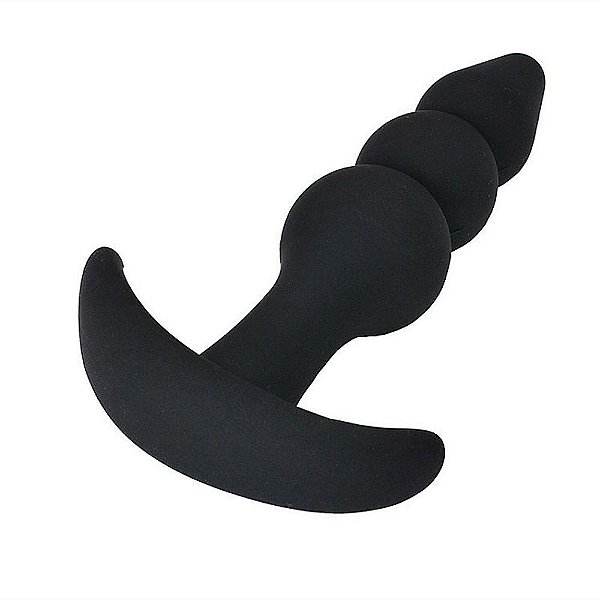 Plug Anal Escalonado Silicone 9,4cm X 2,4cm Sexy Import