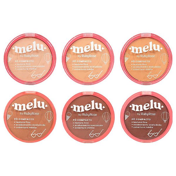 Pó Compacto 10g Melu Ruby Rose