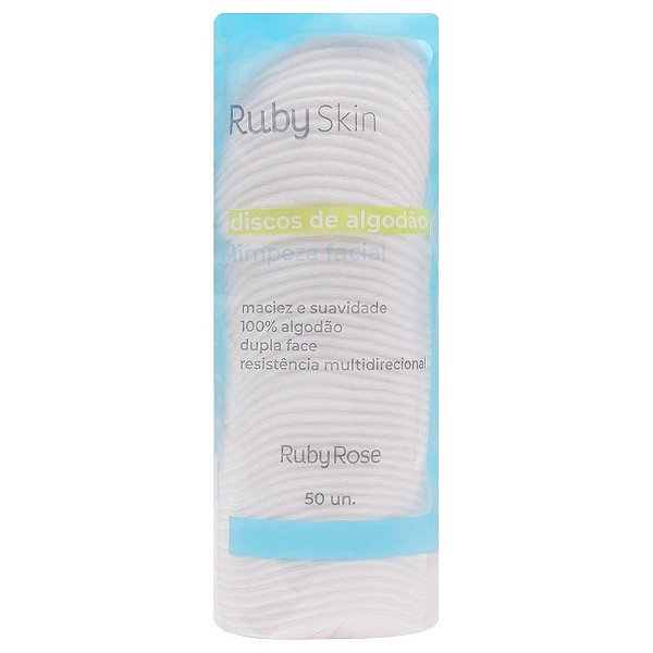 Discos De Algodao Ruby Skin 50 Unidades Ruby Rose