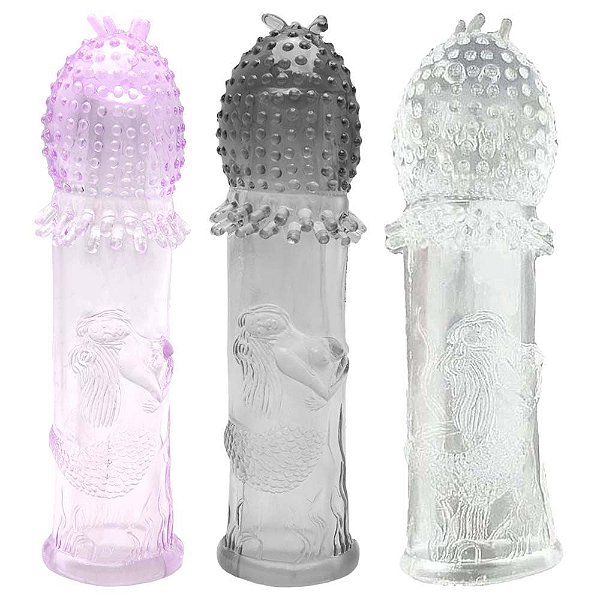 Capa Peniana Texturizada Estimuladora Sereia Sexy Import
