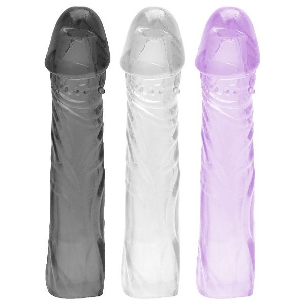 Capa Peniana Gel Super Flexível 14cm Sexy Import