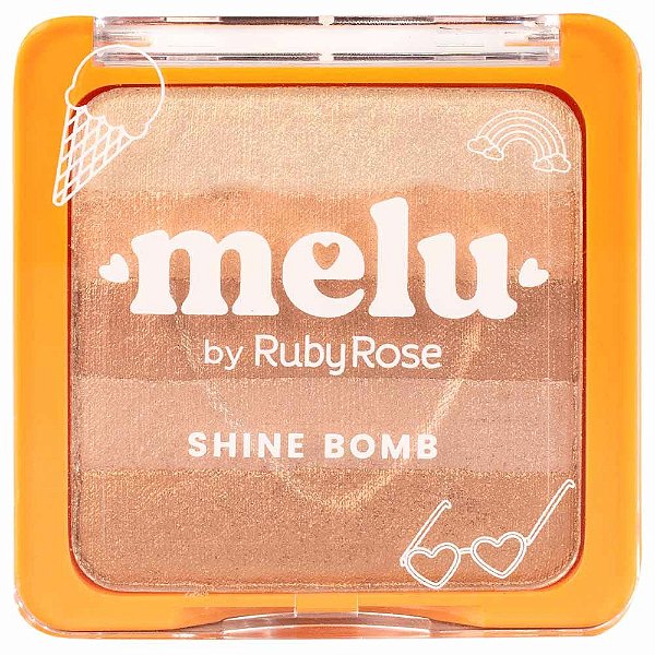 Shine Bomb Iluminador 7,5g Melu Ruby Rose