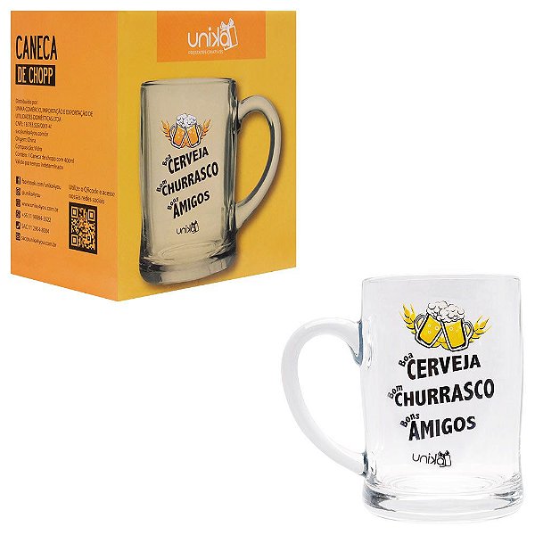 Caneca Chopp Boa Cerveja Unika Games