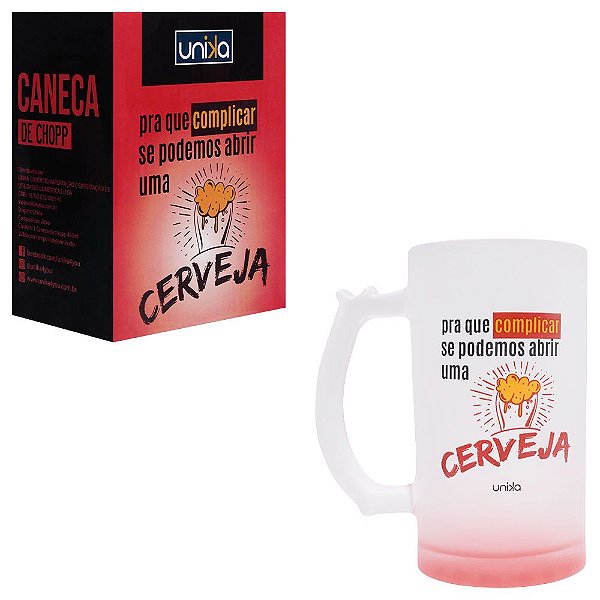 Caneca Chopp Pra Que Complicar Unika Games
