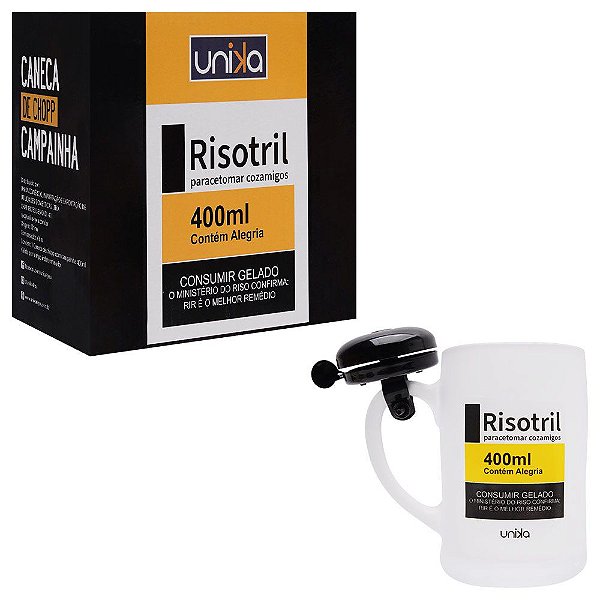Caneca Chopp Campainha Risotril Unika Games