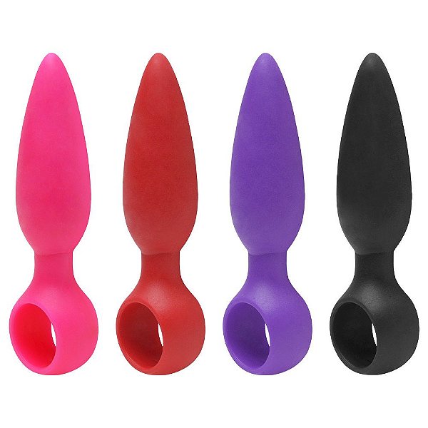 Plug Anal Cônico Base Dedal Diversão Ao Cubo