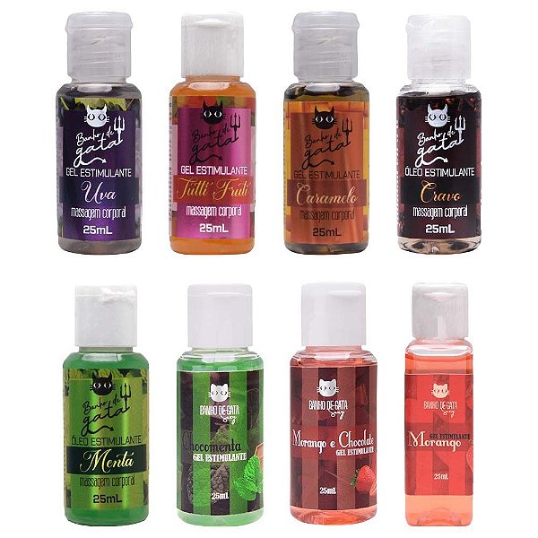 Gel óleo Beijável Estimulante 25ml Banho De Gata