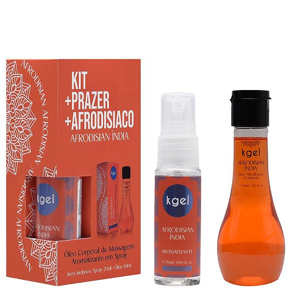 Kit Prazer Afrodisíaco óleo E Aromatizador Kgel