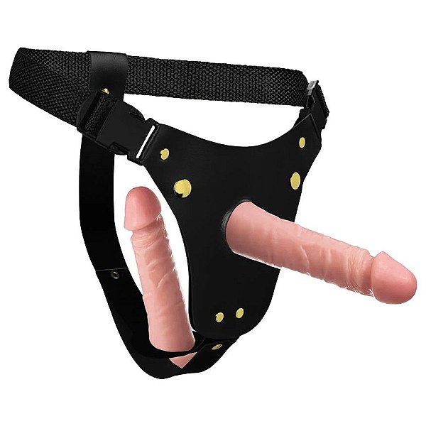 Cinta Peniana Dupla Pênis Realísticos 16 X 4cm Soulsex