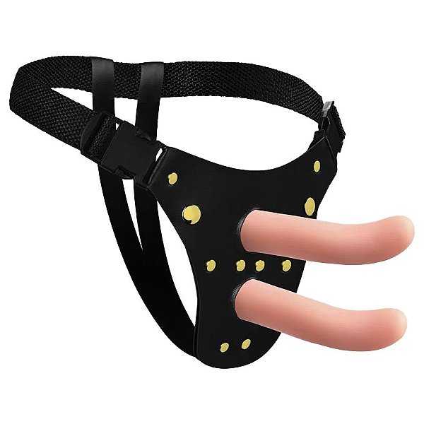 Cinta Ativa Dupla Pênis Ponto G 15,5 X 4cm Soulsex