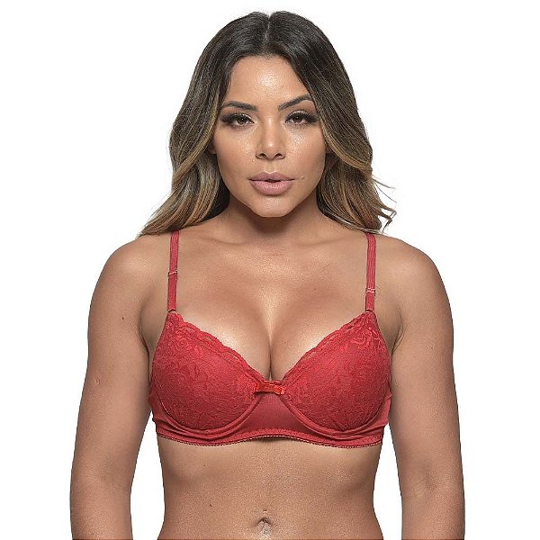 Sutiã 1/2 Taça Microfibra Com Renda Diras