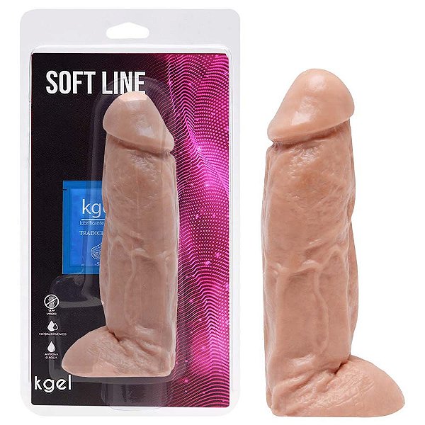 Pênis De Borracha Maciço 18,5 X 4,5cm Kgel