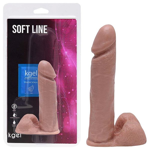 Pênis De Borracha Maciço 18,5 X 4,5cm Kgel