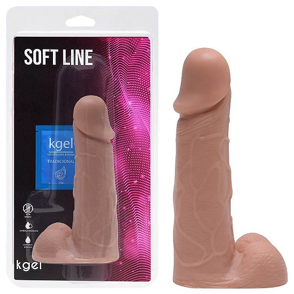 Pênis De Borracha Maciço 16 X 3,5cm Kgel