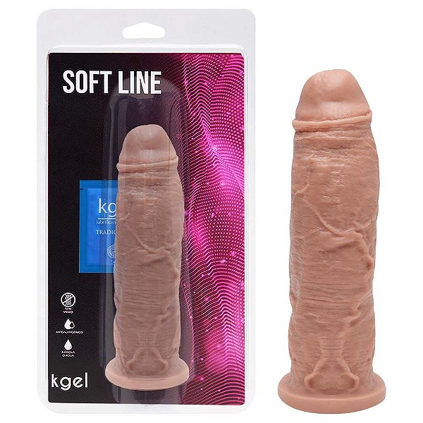 Pênis De Borracha Maciço 20,5 X 4,5cm Kgel