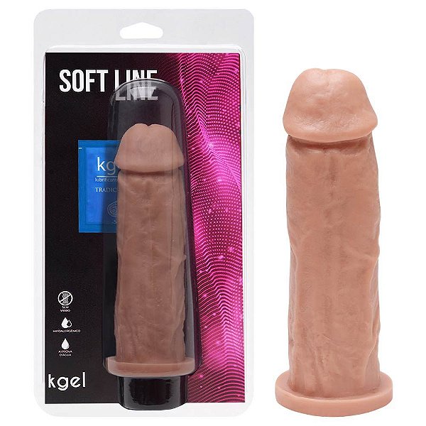 Pênis De Borracha Maciço 18 X 4,7cm Kgel