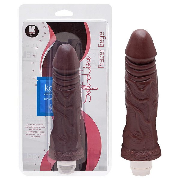 Pênis Vibrador Interno 23,5 X 6cm Kgel