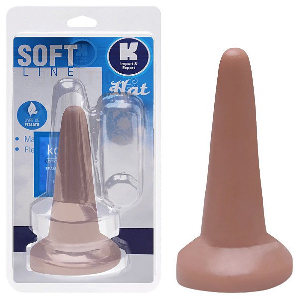 Plug Anal Borracha Maciço 14cm Kgel