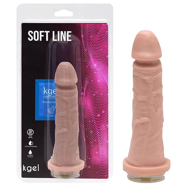 Pênis Maciço Vac-u-loc Para Cinta 17,5 X 3,8cm Kgel