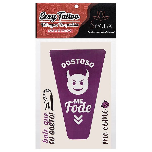 Gostoso Tatuagem Temporária 10 X 14cm Sedux