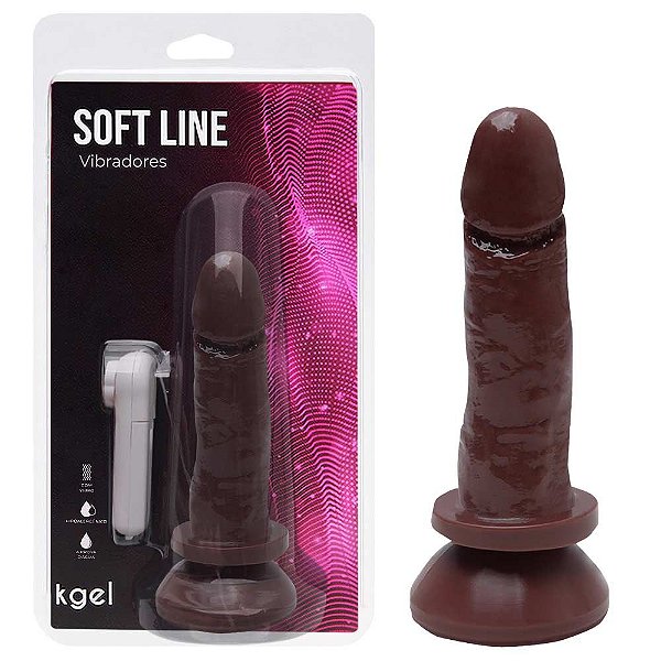 Pênis Vibrador Controle Externo 16 X 3,7cm Kgel