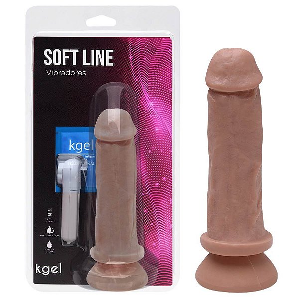 Pênis Vibrador Controle Externo 18 X 4,7cm Kgel