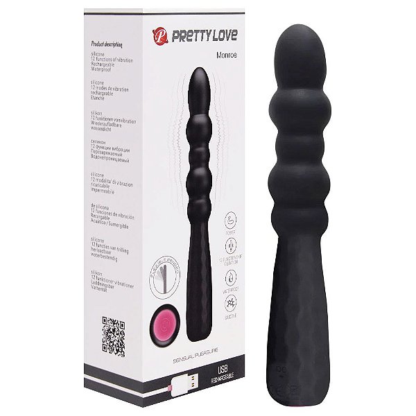 Vibrador Ponto G 12 Modos Monroe Pretty Love Vipmix