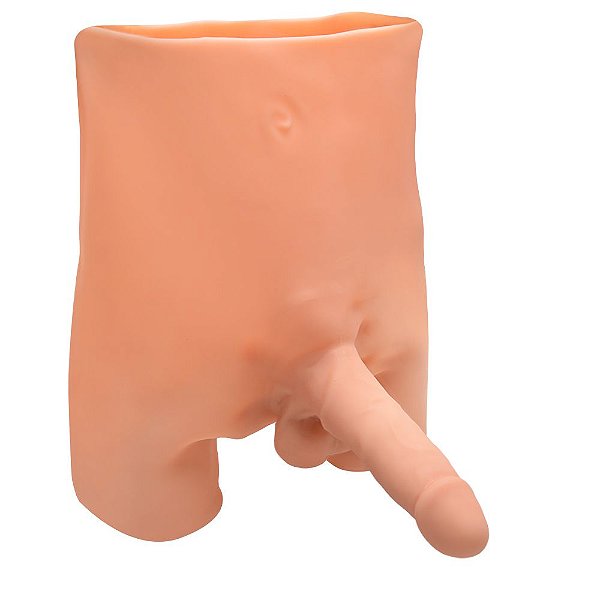 Short Cinta Com Pênis Maciço Cyber 17 X 5cm Yaffa