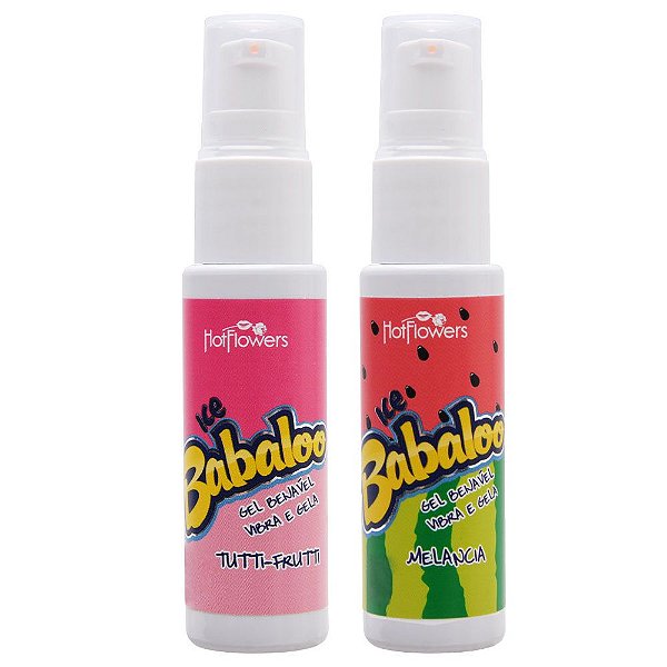 Babaloo Gel Vibrador Ice Beijável 15g Hot Flowers