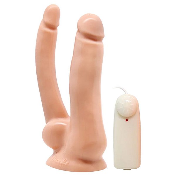 Pênis Duplo Vibrador Ventosa Baile Sensual Love
