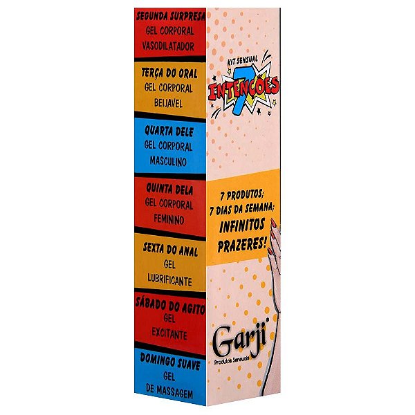 Kit Sensual 7 Intenções Garji