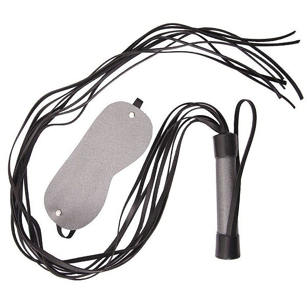Kit Venda Com Chicote 80cm Liso Dominatrixxx