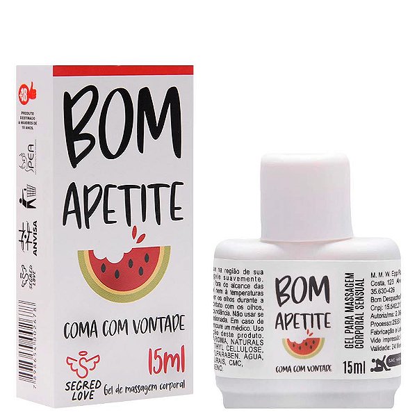 Gel Bom Apetite Tatoo 15ml Segred Love