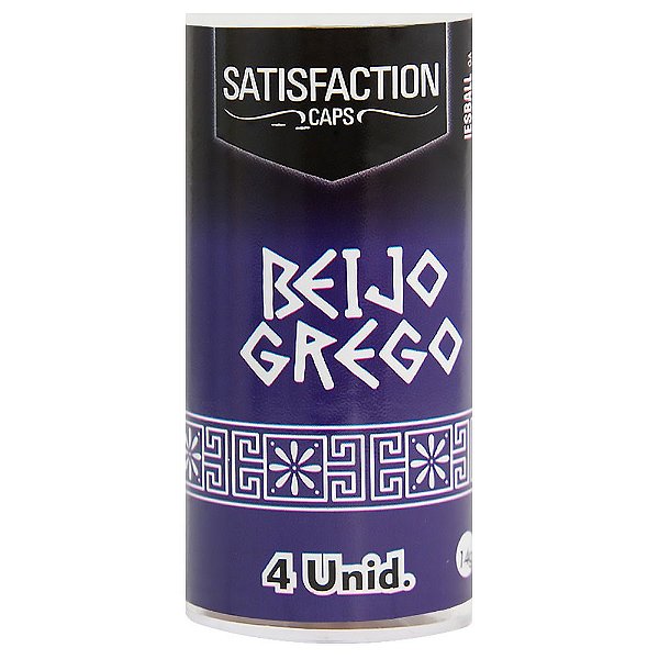 Bolinha Beijo Grego 04 Unidades Satisfaction
