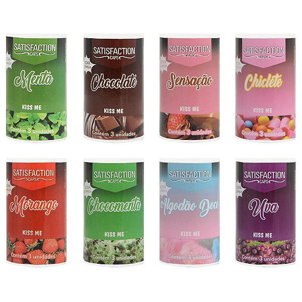 Bolinha Beijável Kiss Me 03 Unidades Satisfaction