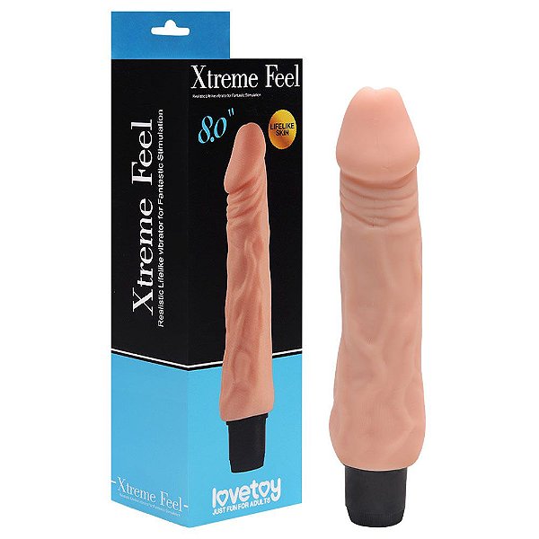 Pênis Vibrador Xtreme Feel 8.0 Lovetoy Vipmix