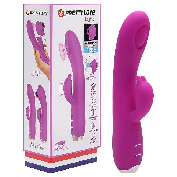 Vibrador Jack Rabbit 3 Em 1 Silicone Cirúrgico Vipmix