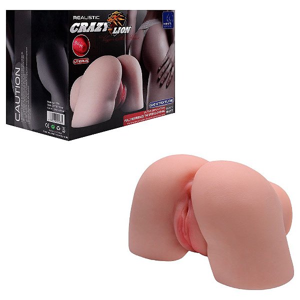Masturbador Bunda Realistc Crazzy Lion Uterus Vipmix