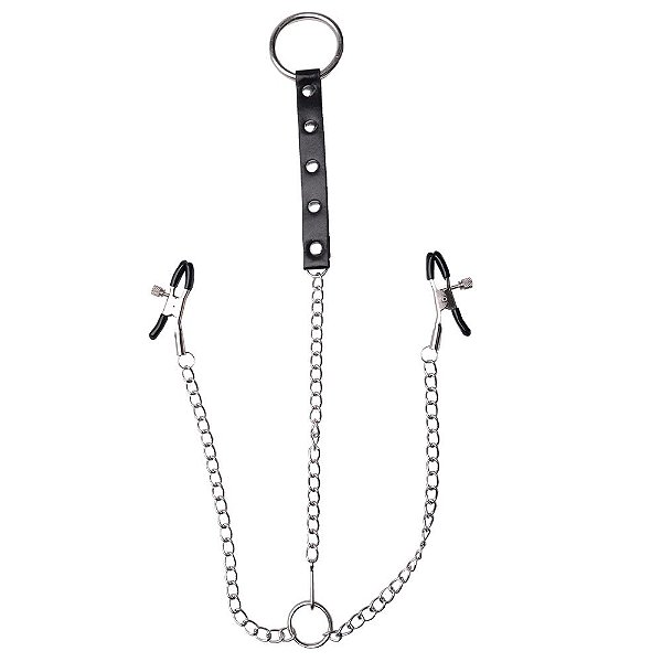 Prendedor Mamilos E Anel Peniano Em Metal Vipmix