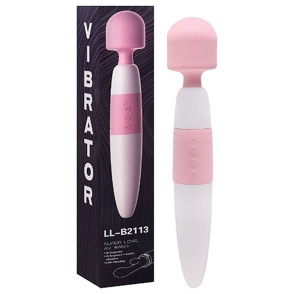 Massageador 2 Em 1 Com 10 Vibrações 35 X 6cm Vipmix