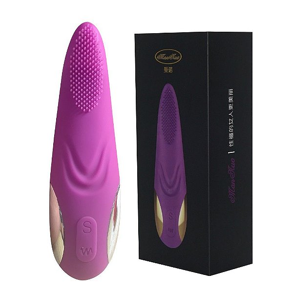 Estimulador Língua Vibração Vai E Vem Man Huo Vipmix