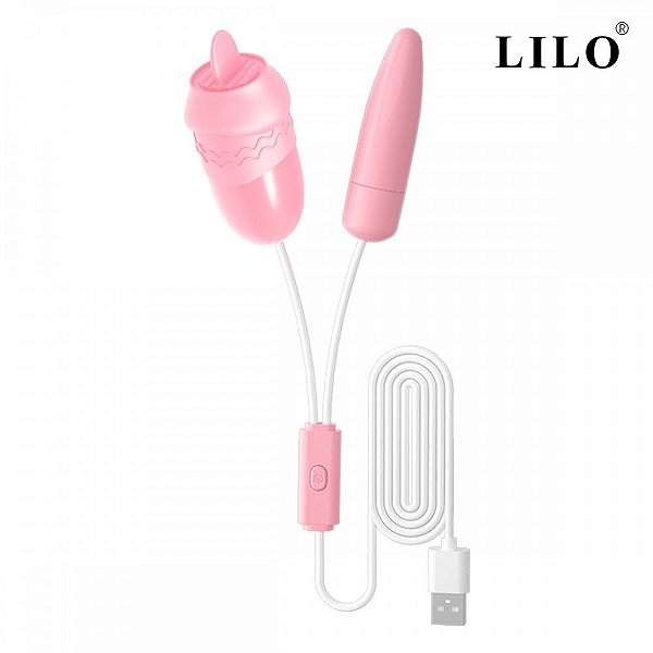 Cápsula Vibratória Língua Usb 12 Modos Lilo Vipmix