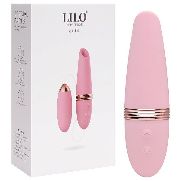 Vibrador 10 Pulsações Com Bullet Lilo Vipmix